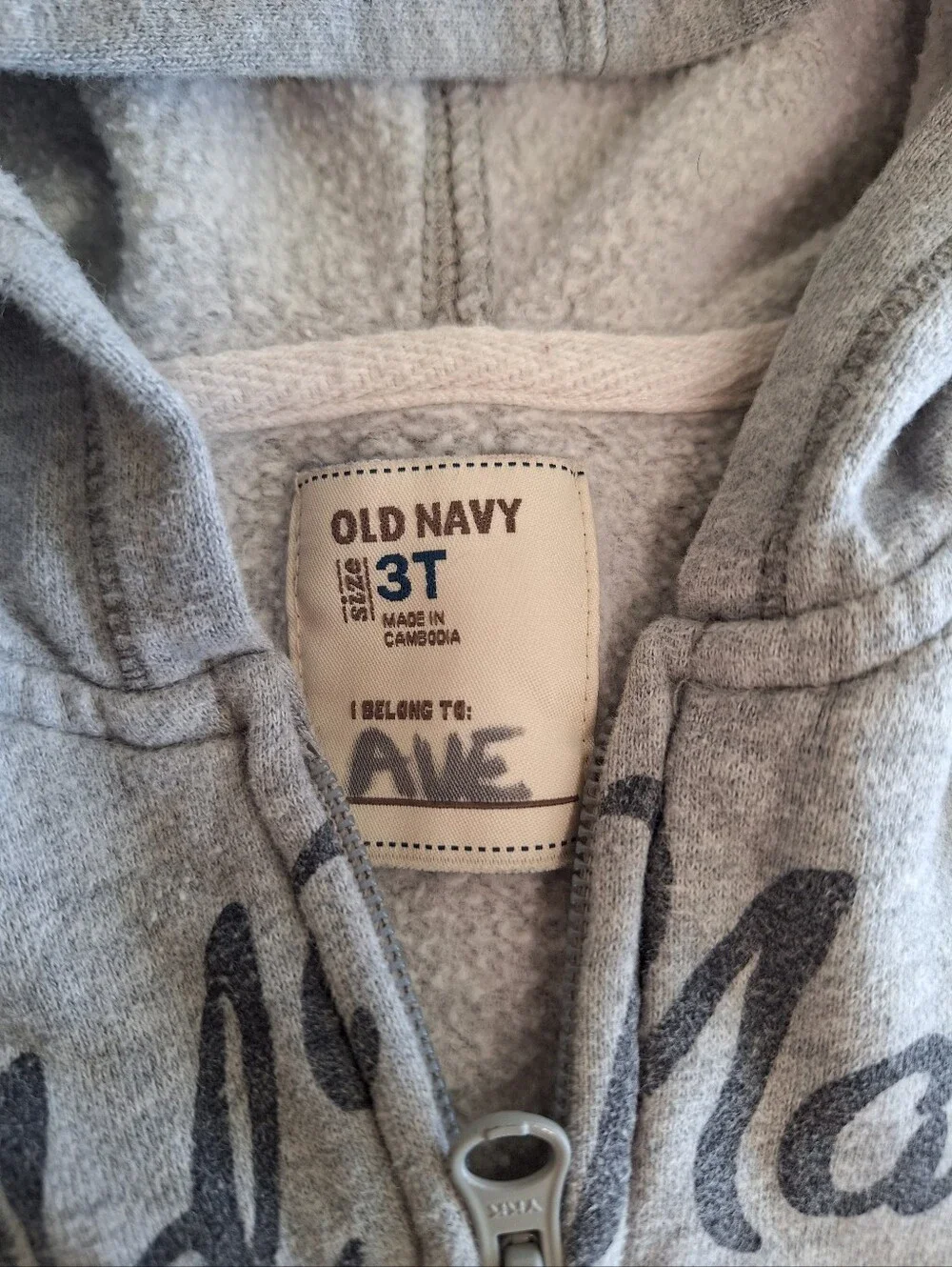 OLD NAVY Boys Zip-up Hoodie in Gray Size 3T